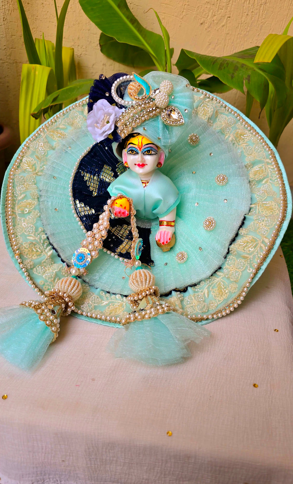 Heavy sea green dress(2-6no.)