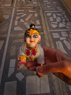 Moti kundan necklace(5-6no.)