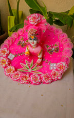 Pink barbie style butterfly heavy dress