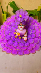 Pure elegant purple heavy dress