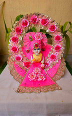 Heavy pink flowrie dress