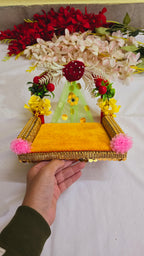 Beautiful flower singhasan