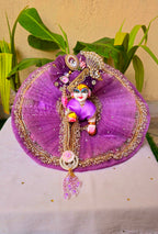 Purple handwork patka dress(2-6no.)
