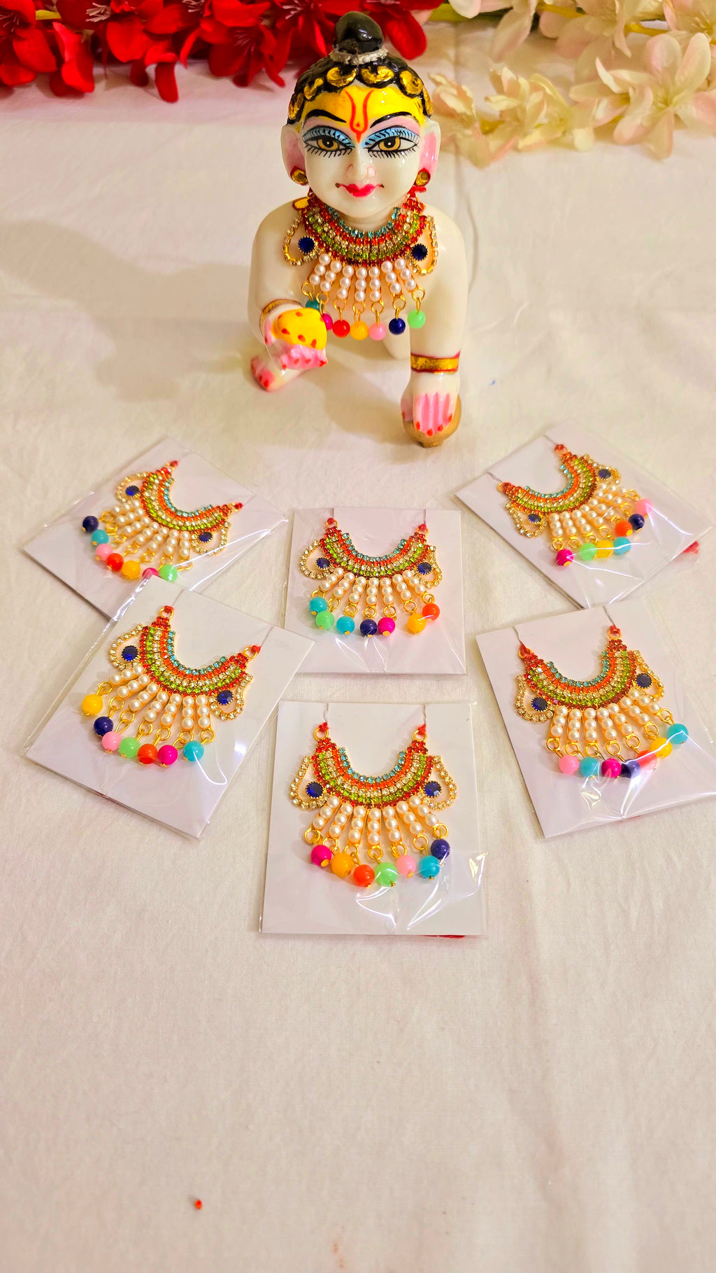 Diamond colorful necklace(3-6no.)