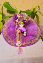 Purple handwork patka dress(2-6no.)