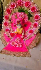 Heavy pink flowrie dress