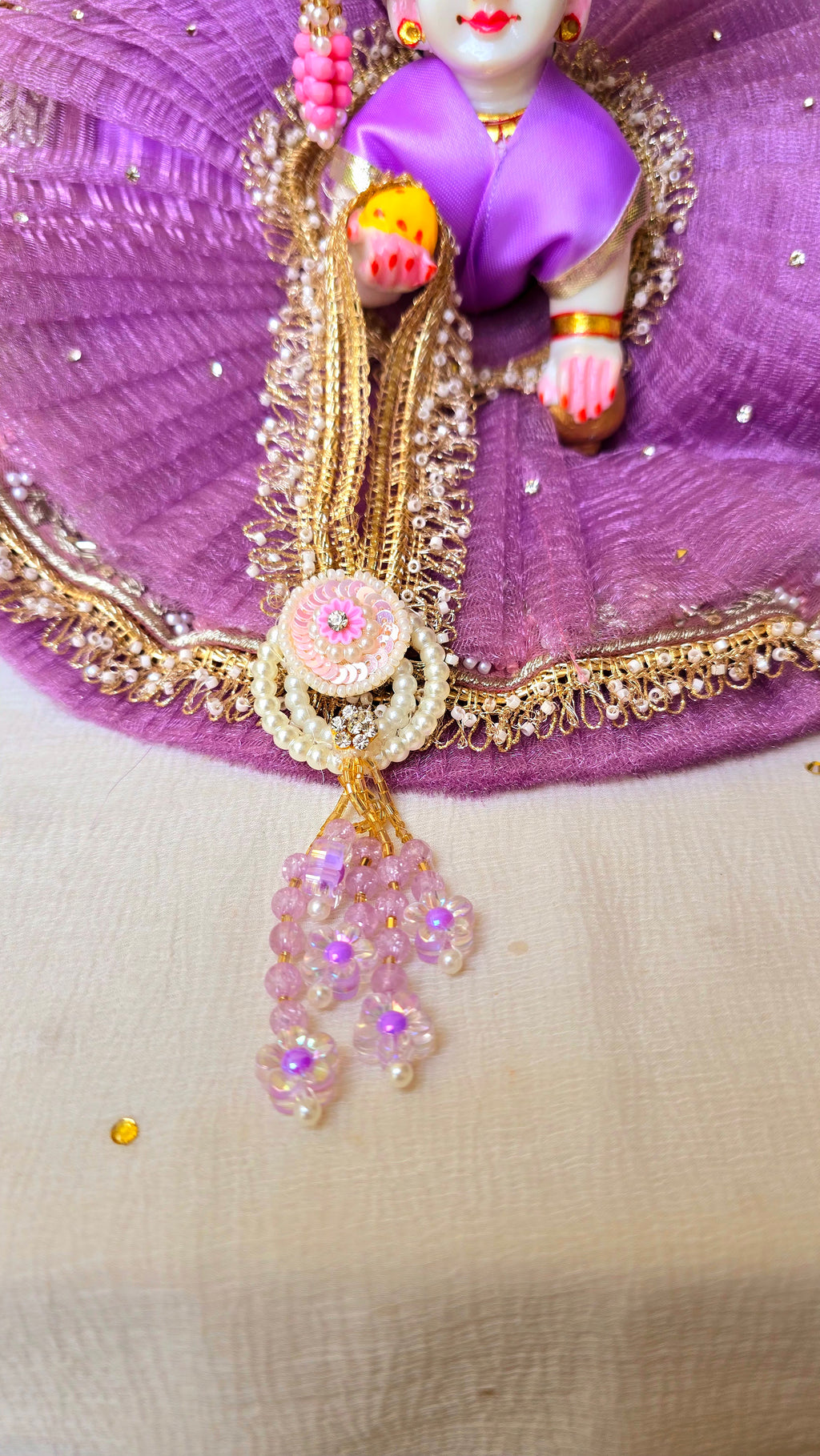 Purple handwork patka dress(2-6no.)
