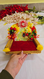Beautiful flower singhasan