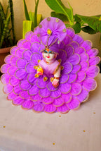Pure elegant purple heavy dress